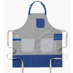 Star Wars x Hedley & Bennett R2-D2 Gray Blue Cotton Canvas Chef Apron Special Ed